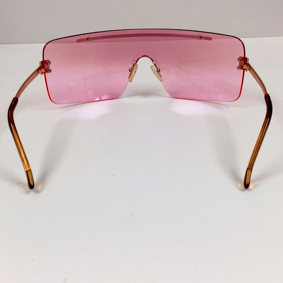 Laura Biagiotti Rare Vintage Pink Gold Sunglasses Made in Italy 🇮🇹 - Picture 5 of 6